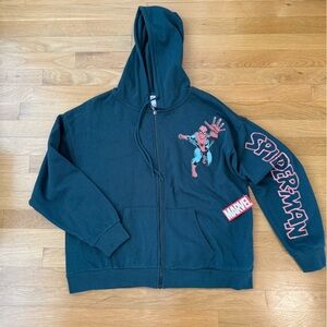 Marvel Spider-Man Kids boys zip up hoodie sweatshirt size medium
